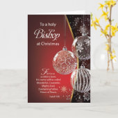 Carte Citation de la Bible de Noël de l'évêque (Fleur jaune)