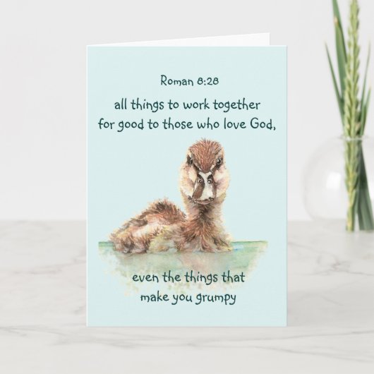 Carte Citation de la Bible Inspirationnelle Rom 8:28 Tra (Devant)