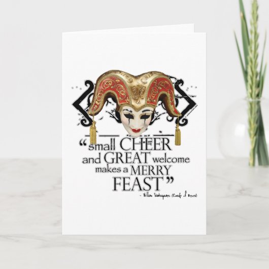 Carte Citation De La Fête Comédie Des Erreurs (Devant)