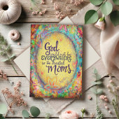 Carte Citation de la fête des mères Pastel Plutôt floral