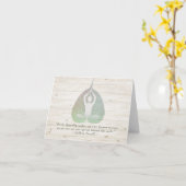 Carte Citation de la feuille de bodhi du studio d'instru (Fleur jaune)