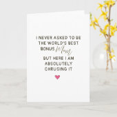 Carte Citation de la meilleure mère supplémentaire au mo (Fleur jaune)