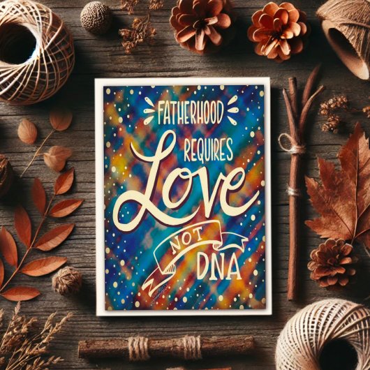Carte Citation de l'ADN Fête du Père Stepdad moderne