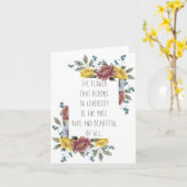 Carte Citation de l'adversité florale (Fleur jaune)