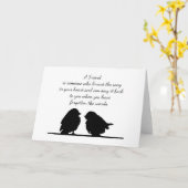 Carte Citation de l'ami Chanson dans votre coeur et les (Fleur jaune)