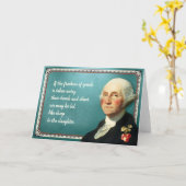 Carte Citation de liberté du Président George Washington (Fleur jaune)