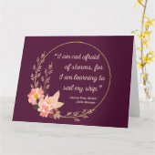 Carte Citation de Little Women I - Style mignon (Fleur jaune)