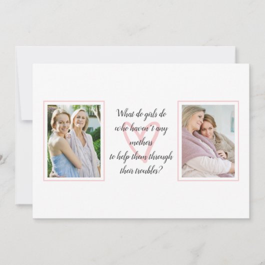 Carte Citation de Louisa May Alcott | Photo Fête des mèr (Devant)