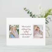 Carte Citation de Louisa May Alcott | Photo Fête des mèr (Debout devant)