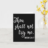 Carte Citation de maman drôle Tu ne vas pas m'essayer le (Fleur jaune)