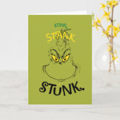 Carte Citation de Mister Grinch : Beurk Beurk Beurk (Fleur jaune)