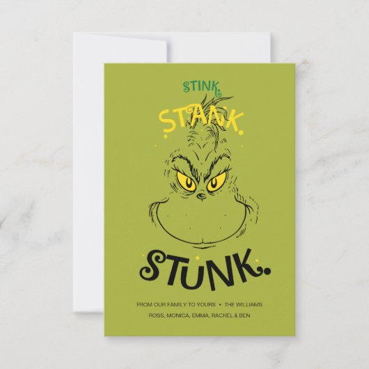 Carte Citation de Mister Grinch : Beurk Beurk Beurk (Devant)