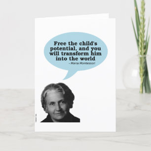 Carte citation de montessori de Maria
