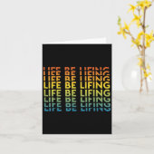 Carte Citation de motivation pour la vie soit levage (Fleur jaune)