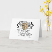 Carte Citation de musique de douzième nuit (Fleur jaune)