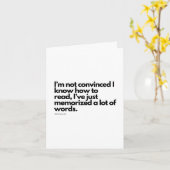 Carte Citation de Nick Miller (Fleur jaune)