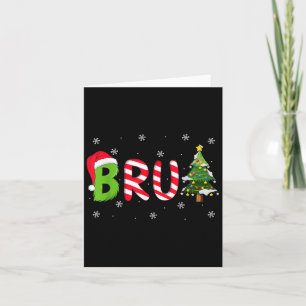 Carte Citation de Noël Bruh Frère Drôle Hommes Garçons B