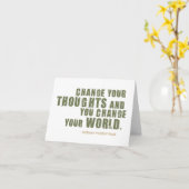 Carte Citation de Norman Vincent Peale (Fleur jaune)