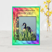 Carte Citation de paix intérieure du Canada Goose Inner  (Fleur jaune)