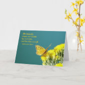 Carte Citation de papillon (Fleur jaune)