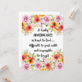 Carte Citation de patron Extraordinaire Grand patron App (Devant/Arrière en situation)