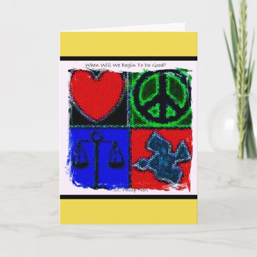 Carte Citation de Philip Neri de saint (Devant)