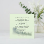 Carte Citation de poème inspirant Mettez votre main dans (Debout devant)