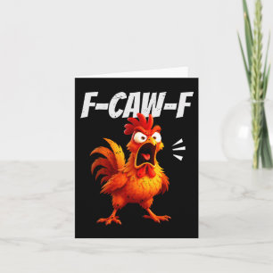 Carte Citation de poulet drôle humour de coq dicton homm