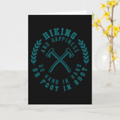 Carte CITATION DE RANDONNÉE Citation drôle de randonnée  (Fleur jaune)