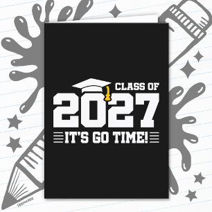 Carte Citation de remise des diplômes Go Time Promotion 