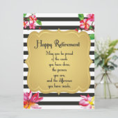 Carte Citation de retraite heureuse Cadeau d'adieu (Debout devant)