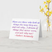 Carte Citation de Robert Kennedy (Fleur jaune)