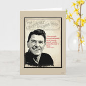 Carte Citation de Ronald Reagan (Fleur jaune)