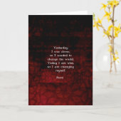 Carte Citation de sagesse de Rumi au sujet de changement (Fleur jaune)