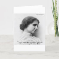 Citation de sagesse "Droit au bonheur" d'Helen Kel