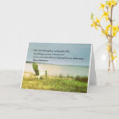 Carte citation de scène de plage de montessori (Fleur jaune)