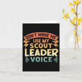 Carte Citation de scout drôle - Ne me fais pas utiliser  (Fleur jaune)