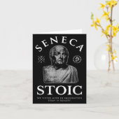 Carte Citation de Seneca "in Imagination" stoïcisme (Fleur jaune)