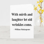 Carte Citation de Shakespeare 7a (Fleur jaune)