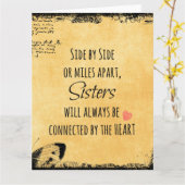 Carte Citation de soeur (Fleur jaune)