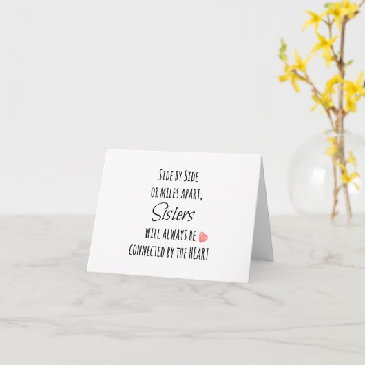 Carte Citation de soeurs (Fleur jaune)