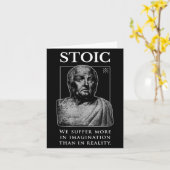 Carte Citation de stoïcisme de Seneca "in Imagination" (Fleur jaune)