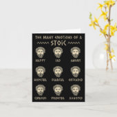 Carte Citation de stoïcisme masculin Marcus Aurelius Phi (Fleur jaune)