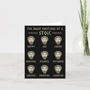 Carte Citation de stoïcisme masculin Marcus Aurelius Phi