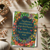 Carte Citation de sympathie florale élégante où que nous