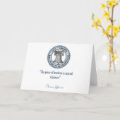 Carte Citation de Thomas Jefferson (vigilance) (Fleur jaune)
