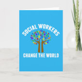 Carte Citation de travail social mignon (Devant)
