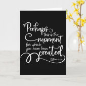 Carte Citation de verset biblique inspirant - Peut-être (Fleur jaune)