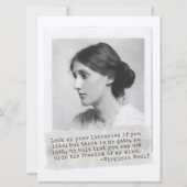 Carte Citation de Virginia Woolf - Icônes de l'histoire  (Devant)