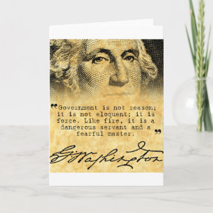 Carte Citation de Washington - gouvernement